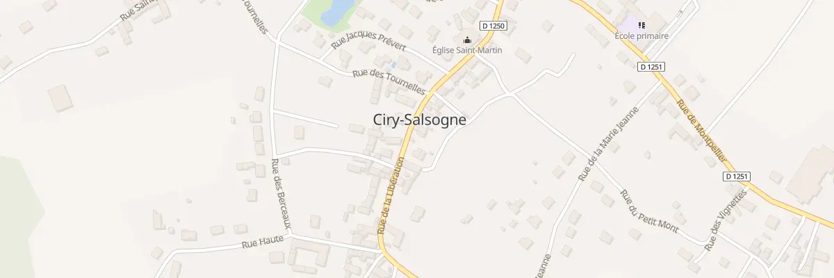 Plan du 23 Rue de la Libération à Ciry-Salsogne