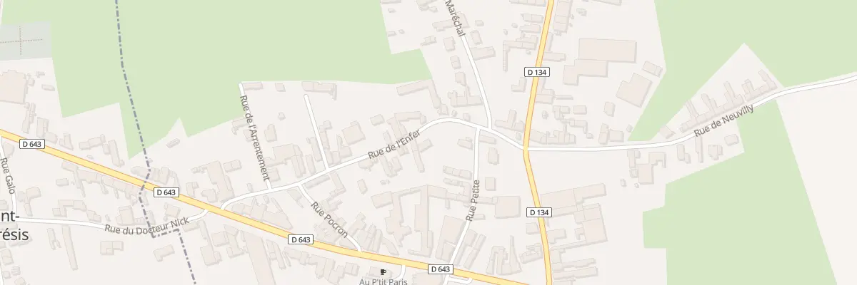 Plan du 16 Rue de l’Enfer à Inchy