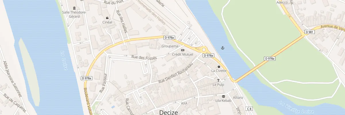 Plan du 2 Rue des Fosses à Decize