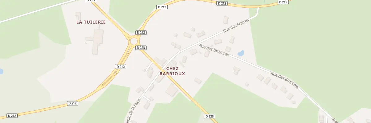 Plan du 6 Rue des Fraises Vge Barrioux à Bort-l’Étang