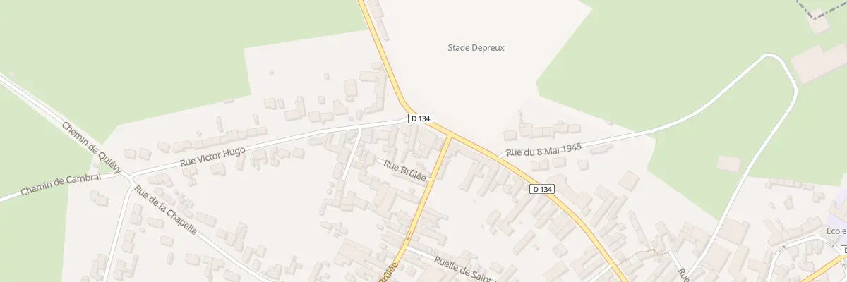 Plan du 1 Rue Victor Hugo à Viesly