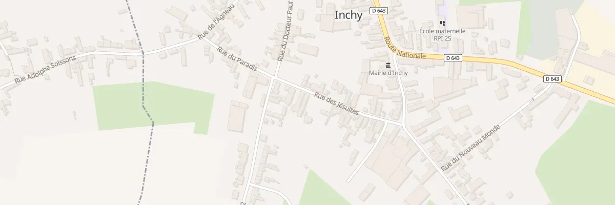 Plan du 29 Rue des Jésuites à Inchy