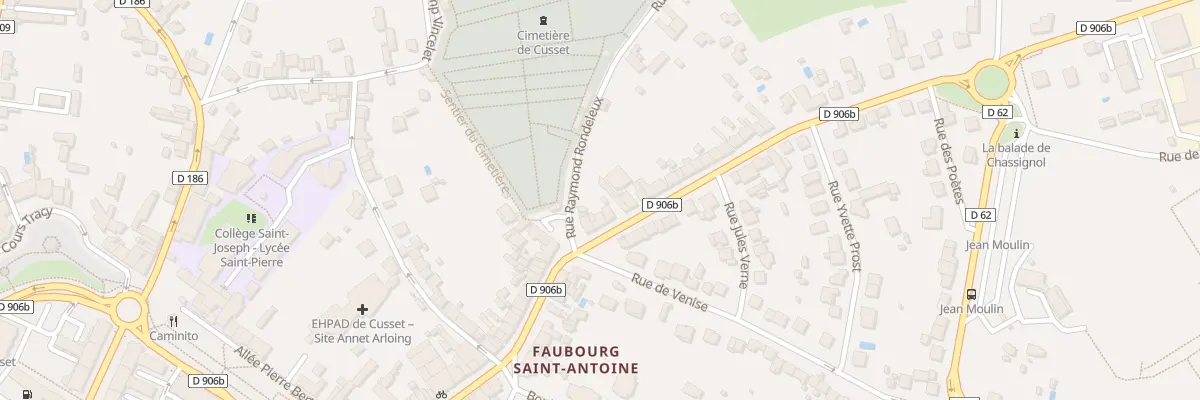 Plan du 3 Rue Jean Giraudoux à Cusset