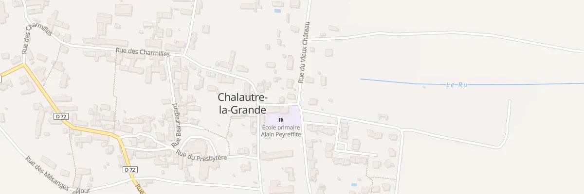 Plan du 5 Rue du Vieux Château à Chalautre-la-Grande