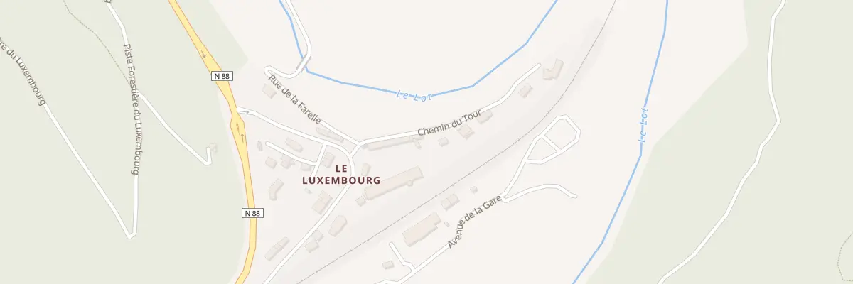 Plan du 5021 Quartier du Luxembourg à Balsièges