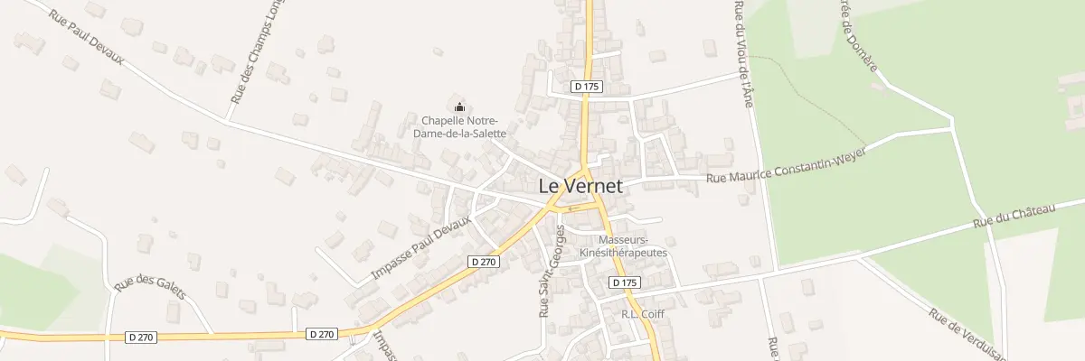 Plan du 2 Rue Paul Devaux au Vernet