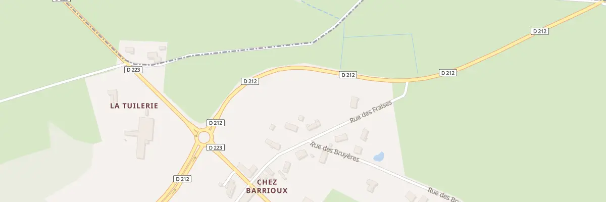 Plan du 7 Rue des Fraises Vge Barrioux à Bort-l’Étang