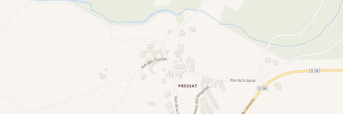 Plan du 5083A Preyssat à Chaniat