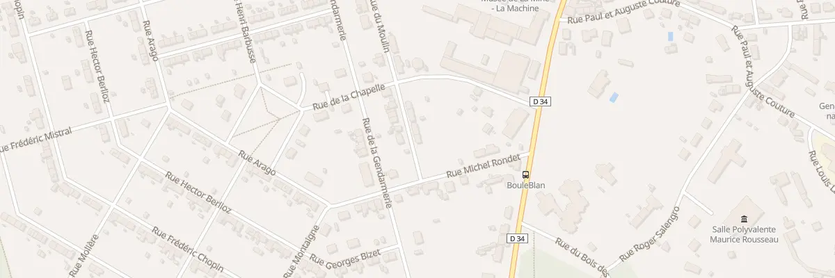 Plan du 9B Rue du Moulin à La Machine
