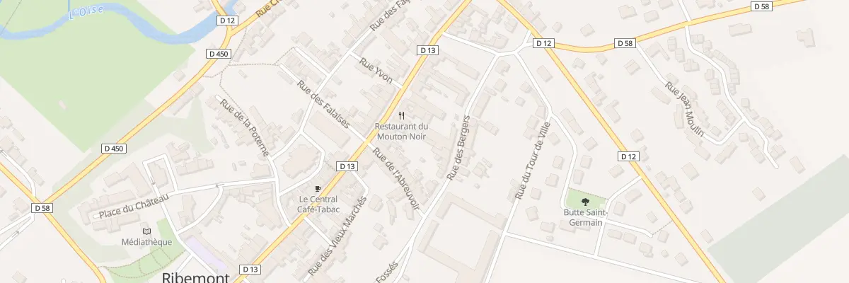 Plan du 9 Rue Blondel à Ribemont