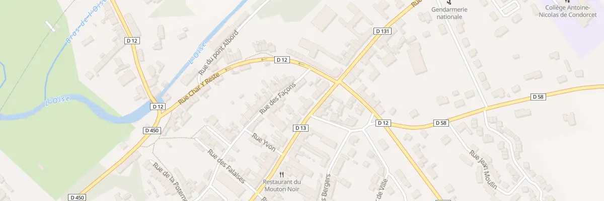 Plan du 28 Rue Blondel à Ribemont