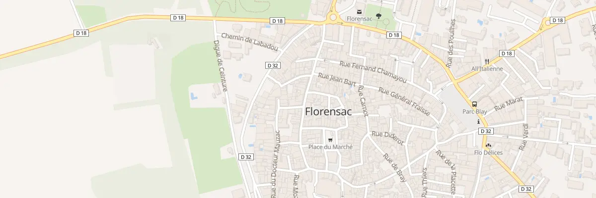 Plan du 30 Rue Docteur Corbin à Florensac