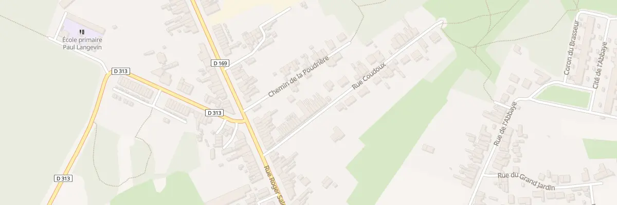 Plan du 91 Rue Coudoux à Raismes