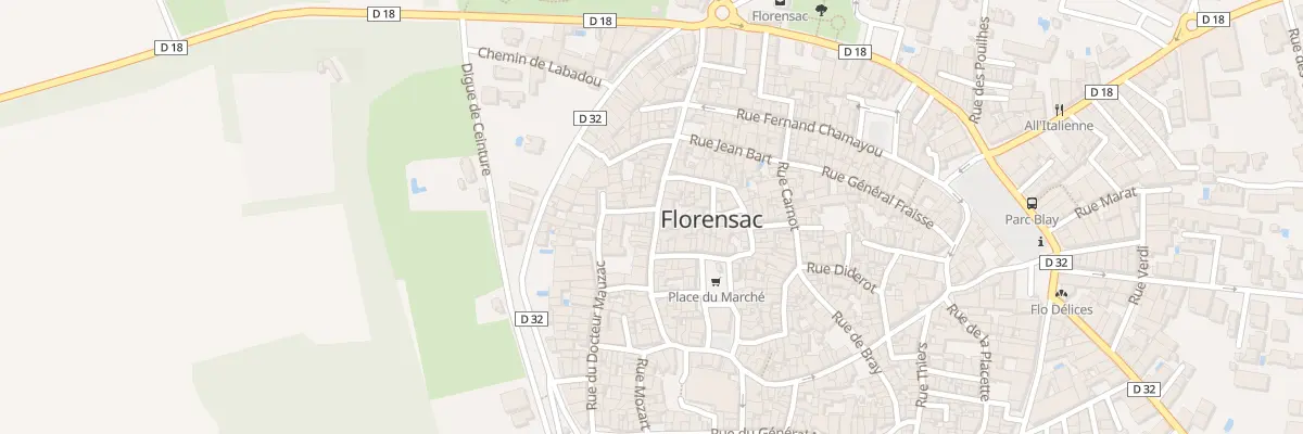Plan du 32 Rue Docteur Corbin à Florensac
