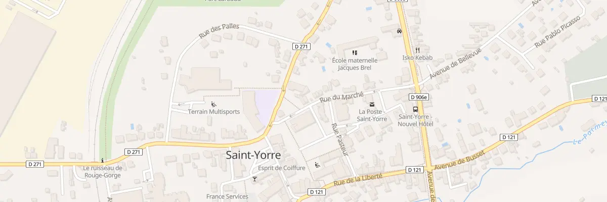 Plan du 5 Rue du Marché à Saint-Yorre