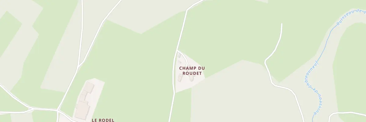 Plan du 5811 Champ du Roudet au Vernet-Chaméane