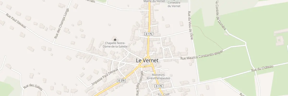 Plan du 3 Rue de Cusset au Vernet