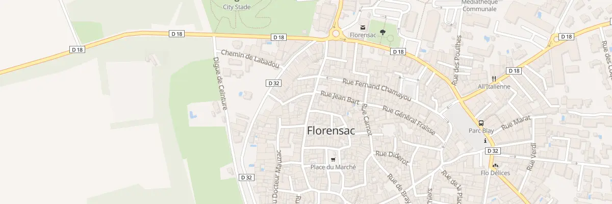 Plan du 18 Rue Docteur Corbin à Florensac