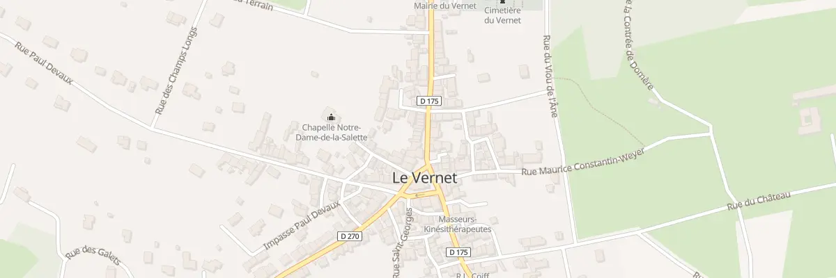 Plan du 5 Rue de Cusset au Vernet