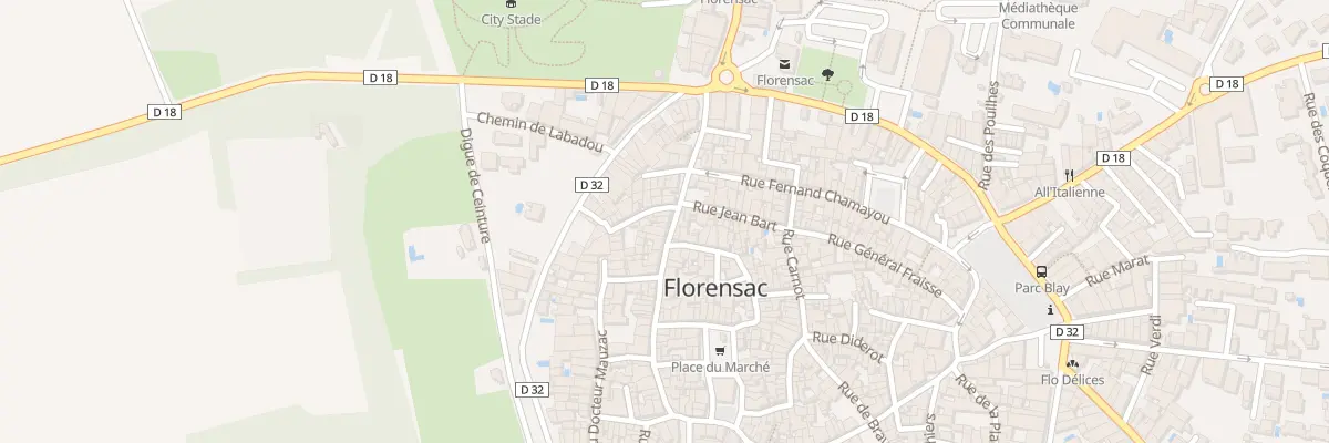 Plan du 16 Rue Docteur Corbin à Florensac