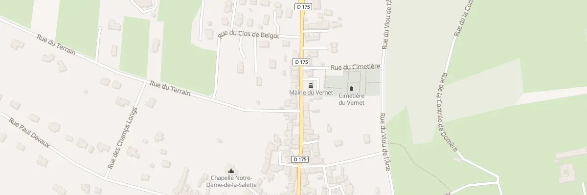 Plan du 31 Rue de Cusset au Vernet