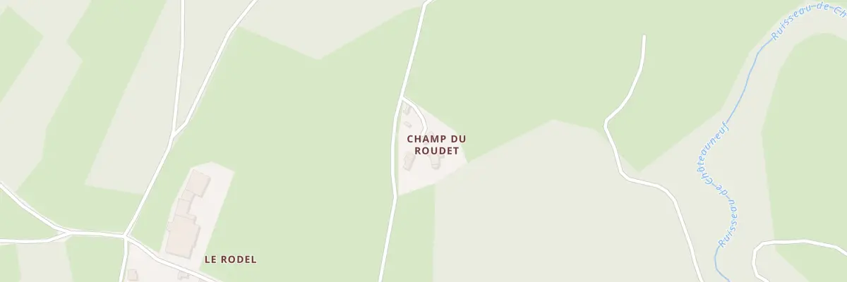 Plan du 5811 Le Rodel au Vernet-Chaméane
