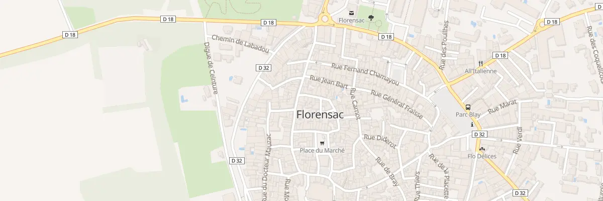 Plan du 21 Rue Docteur Corbin à Florensac