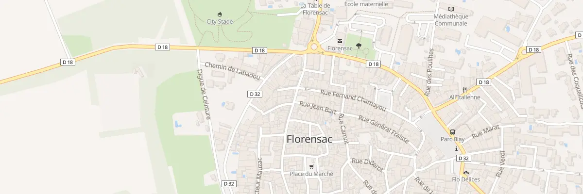 Plan du 10 Rue Docteur Corbin à Florensac