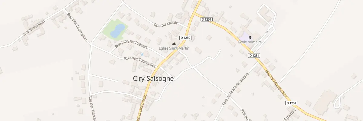 Plan du 11 Rue de la Libération à Ciry-Salsogne