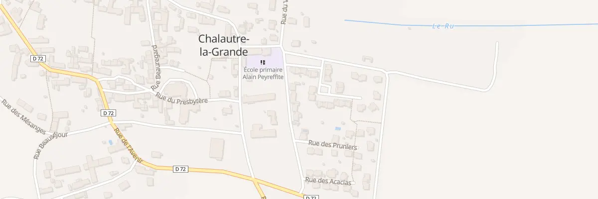 Plan du 3 Rue des Marronnièrs à Chalautre-la-Grande