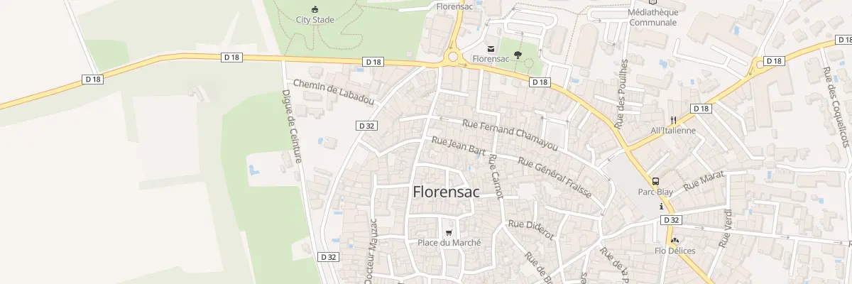 Plan du 13B Rue Docteur Corbin à Florensac