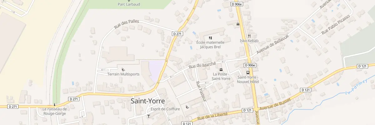 Plan du 9 Rue du Marché à Saint-Yorre