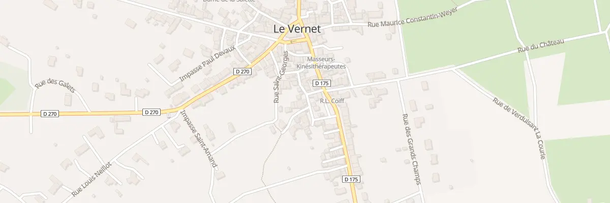 Plan du 22 Rue des Petits Prés au Vernet