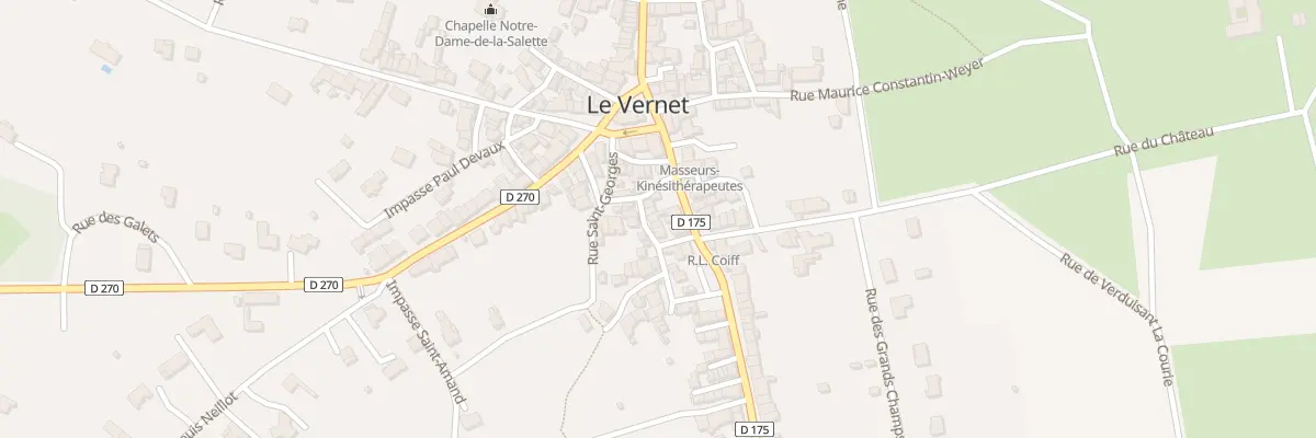 Plan du 11 Rue des Petits Prés au Vernet