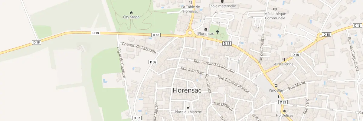 Plan du 11 Rue Docteur Corbin à Florensac