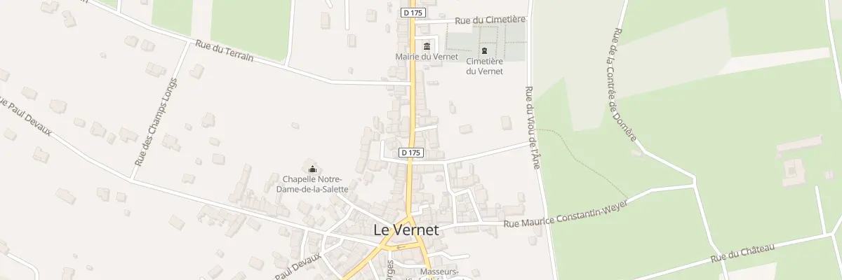 Plan du 10 Rue de Cusset au Vernet