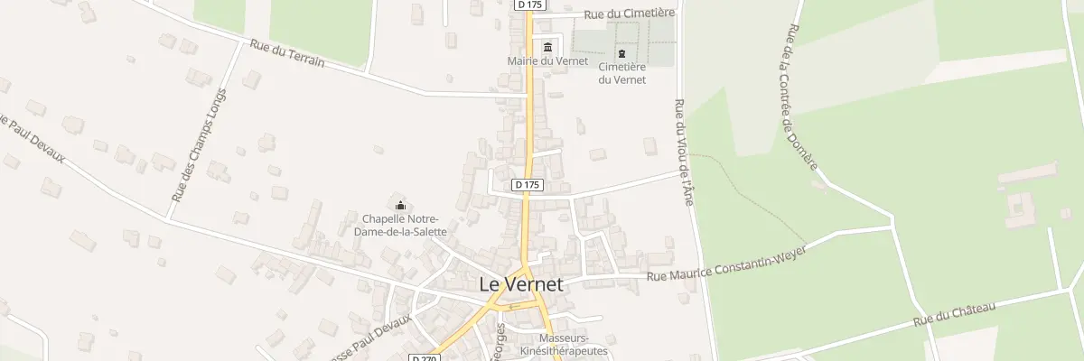 Plan du 8 Rue de Cusset au Vernet