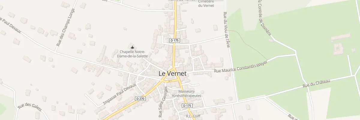 Plan du 4 Rue de Cusset au Vernet
