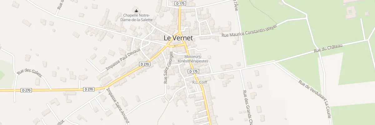 Plan du 2B Rue de Busset au Vernet
