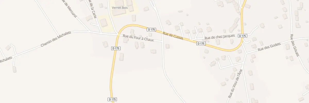 Plan du 8 Rue du Four à Chaux au Vernet