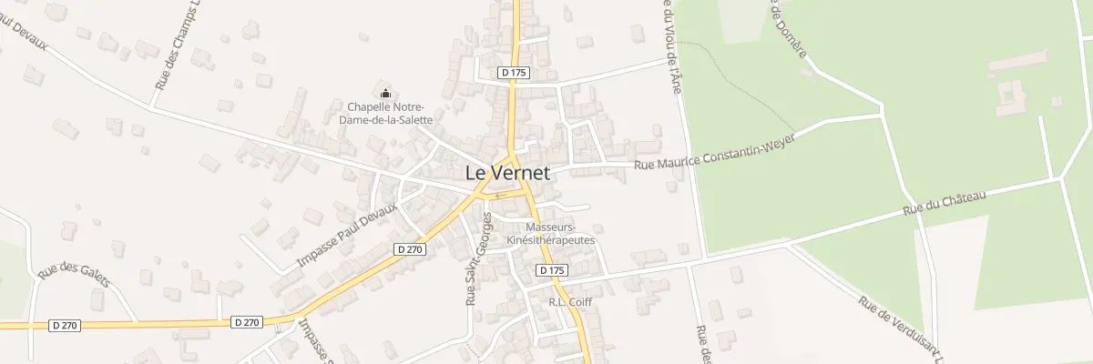 Plan du 4 Rue Maurice Constantin Weyer au Vernet