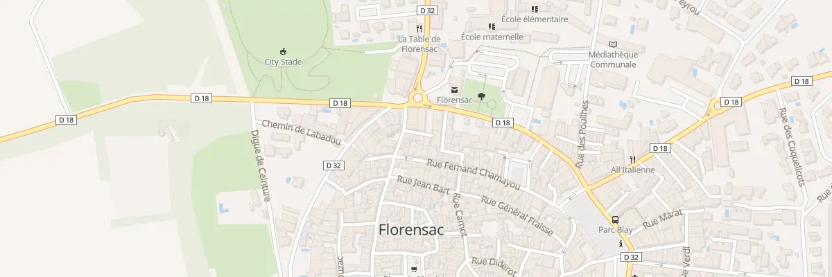 Plan du 6 Imp Ancienne Gendarmerie à Florensac