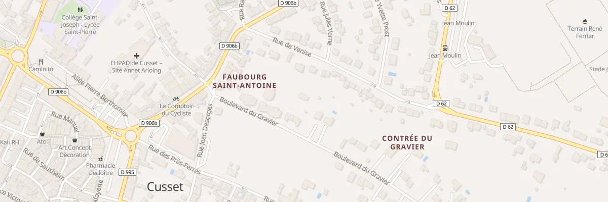 Plan du 9 Bd du Gravier à Cusset