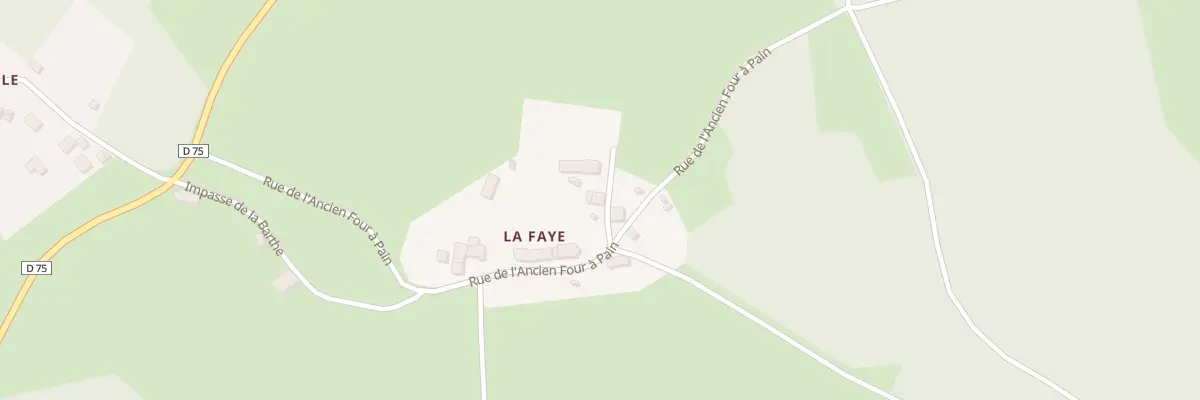 Plan du 5821 La Faye au Vernet-Chaméane