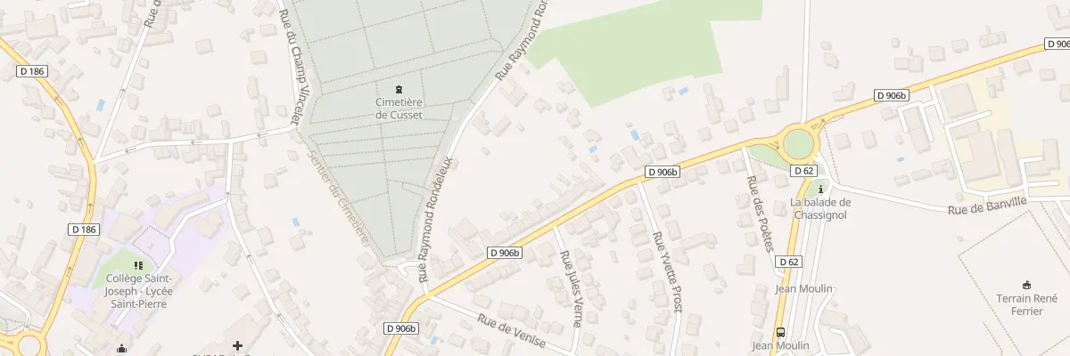 Plan du 25 Rue Jean Giraudoux à Cusset