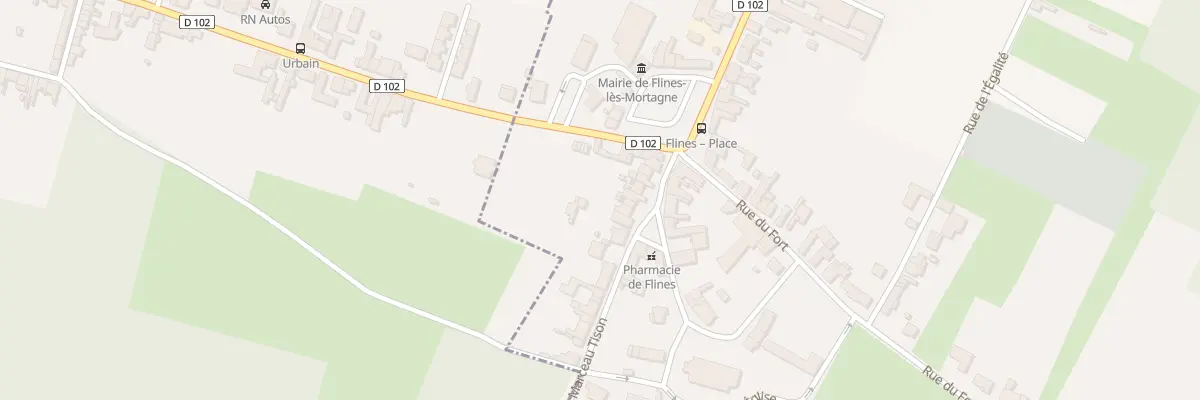 Plan du 14 Rue Marceau Tison à Flines-lès-Mortagne