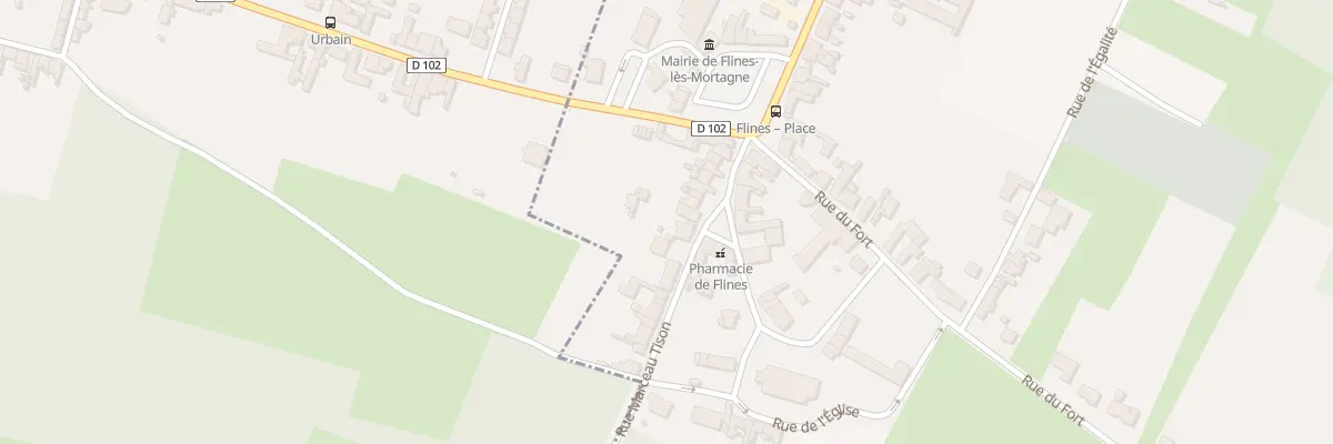 Plan du 18 Rue Marceau Tison à Flines-lès-Mortagne