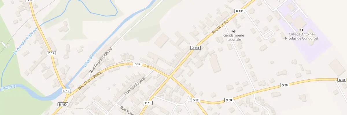 Plan du 44 Rue Blondel à Ribemont