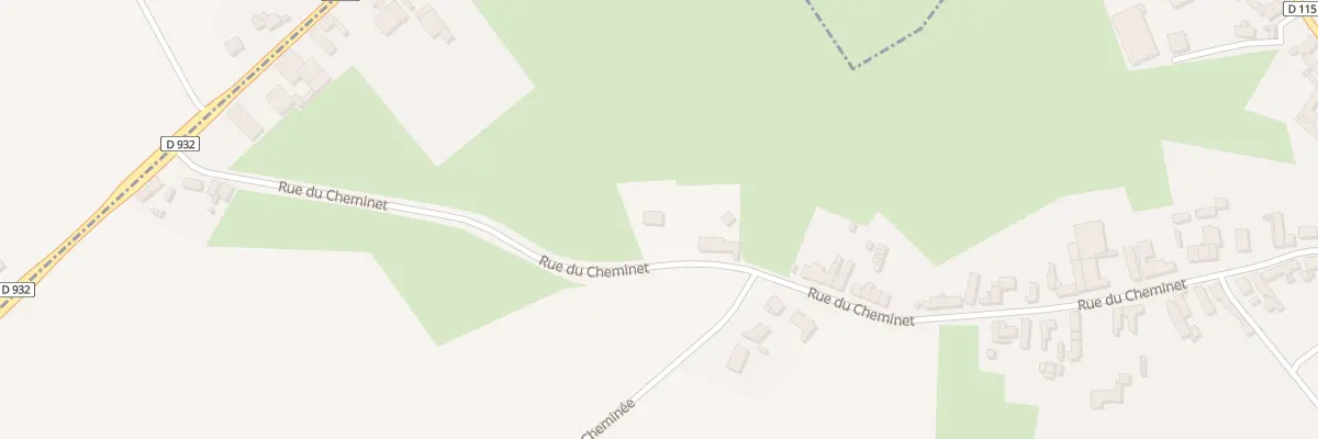 Plan du 52 Rue du Cheminet à Honnechy