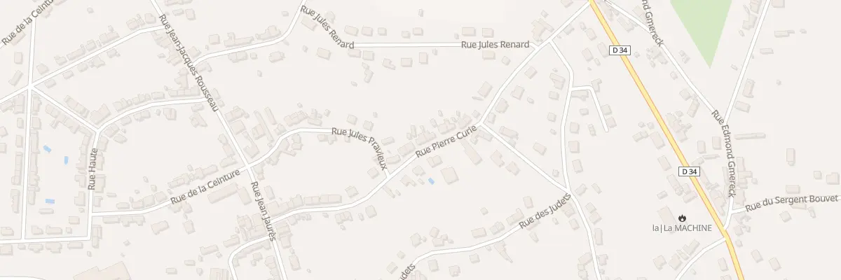 Plan du 23 Rue Pierre Curie à La Machine